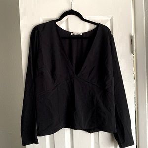 Abercrombie and Fitch low cut long sleeve going out top